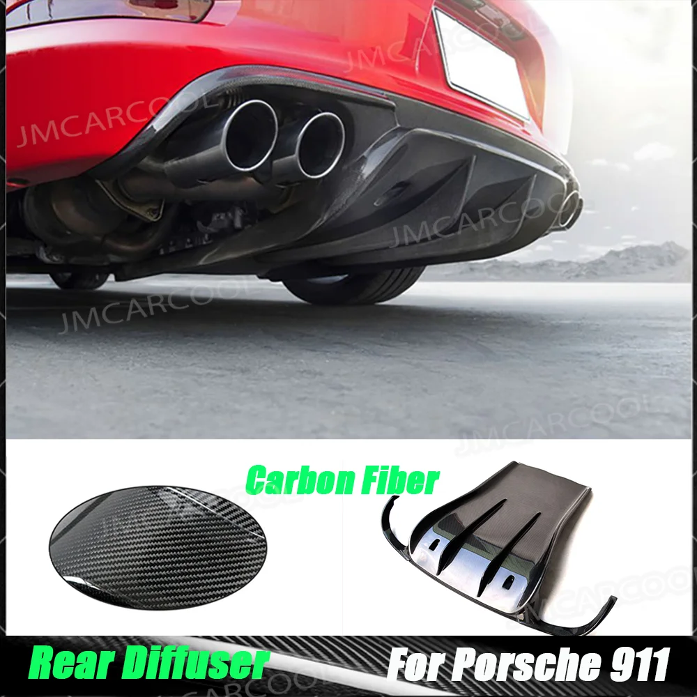 

Carbon Fiber FRP Rear Lip Diffuser Spoiler For Porsche 911 991.1 991.2 Carrera 991 GT3 2012 -2015 Bottom Guard Plate