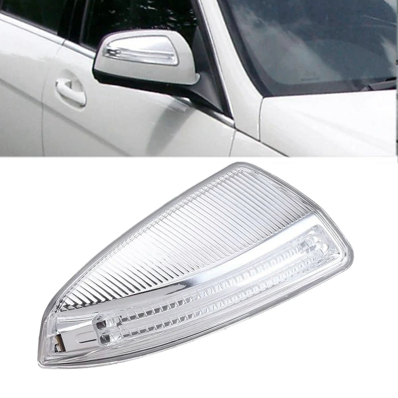 Side Door LED Light Lamps,Door Wing Mirror Turn Signal Light for - W204 W164 ML Class ML300 - Right-A68X
