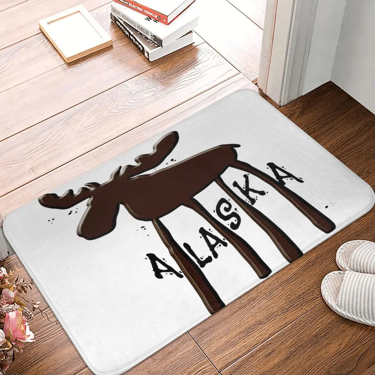 Alaska Moose 40x60cm Carpet Polyester Floor Mats Popular Practical Carpets