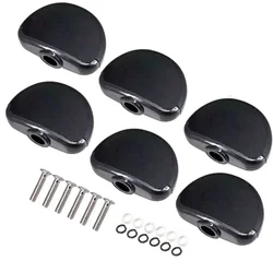 6pcs Tuning Peg Machine/ Heads Knobs Set For Folk Electric Guitar Parts /With Srews Guitar Tuning Pegs /Buttons White