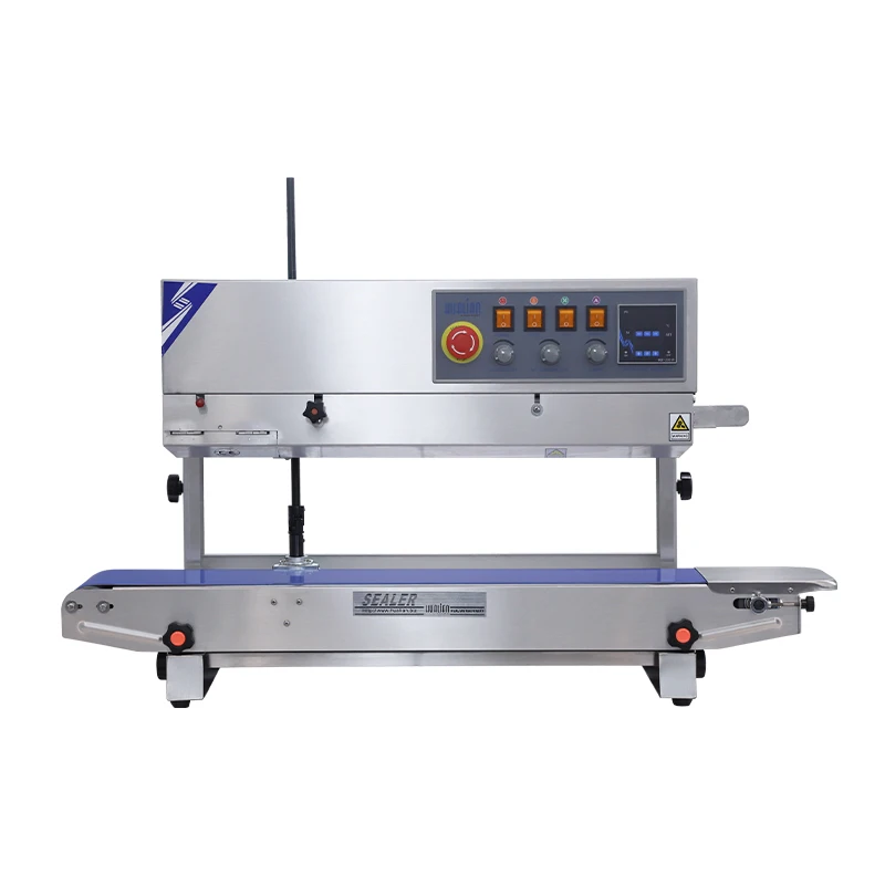 FRBM-810II Hualian Heat Plastic Bag Oil Food Pouch Packing Mechanical Automatic Vertical Continuous Sealing Machine Band Sealer