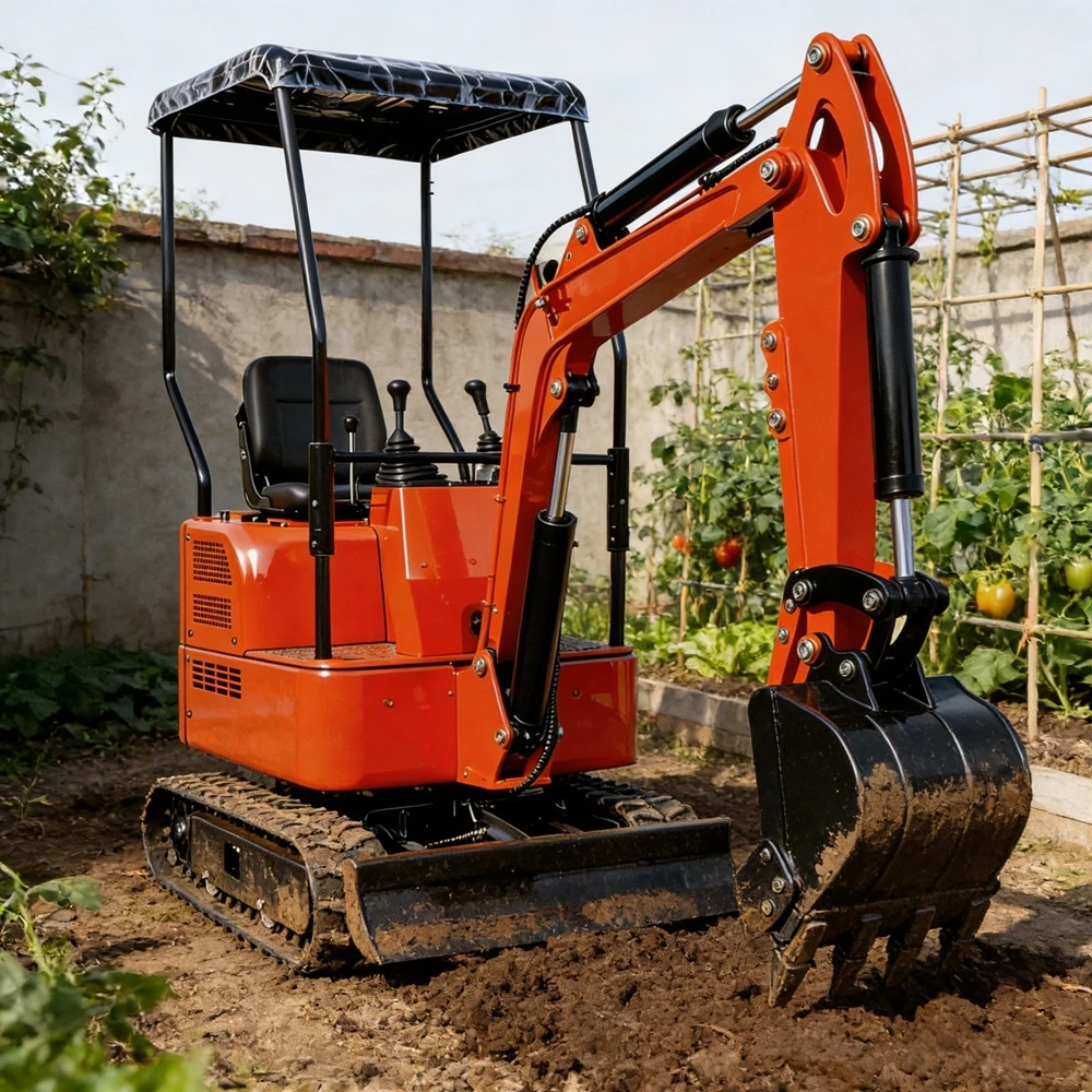 

1.7/1.8Ton Mini Excavator With Attachments, Construction Baumaschinen For Jardin, Retroexcavadora, Fast Delivery China