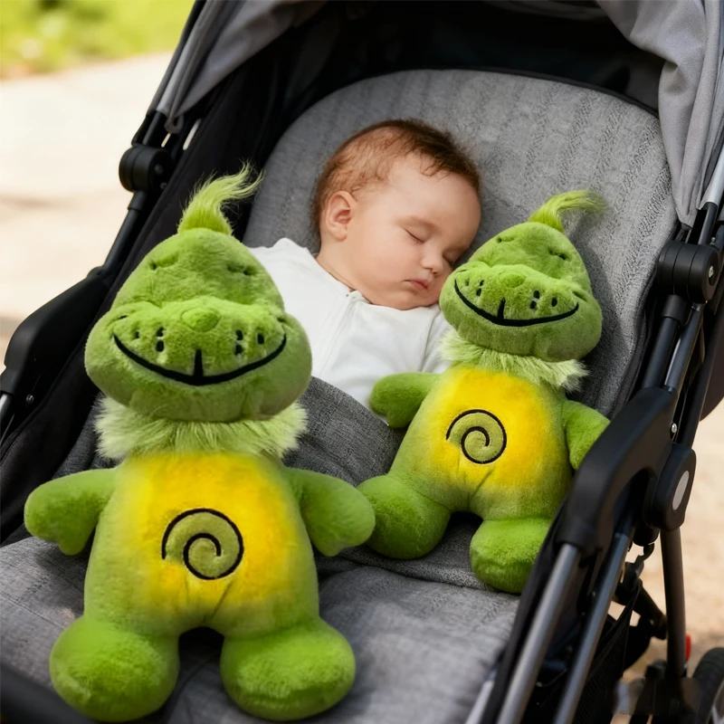 

New breathing doll* glowing plush toy~~soothing music@ early education doll% soothing artifact, baby sleeping