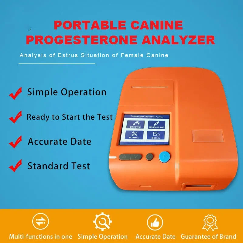 Vet Progesterone Analyzer Dog Breeding Dog Portable Progesterone Tester Canine Estrus Farm Veterinary Equipment Kennel 2022 New