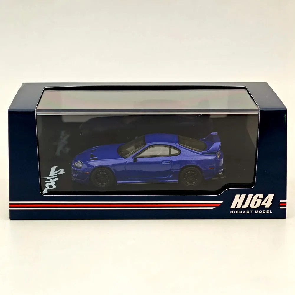 

Hobby Japan 1/64 For SUPRA (JZA80) JDM CUSTOMIZED VERSION BLUE MICA METALIC HJ644042BL Diecast Models Car Collection Auto Toys