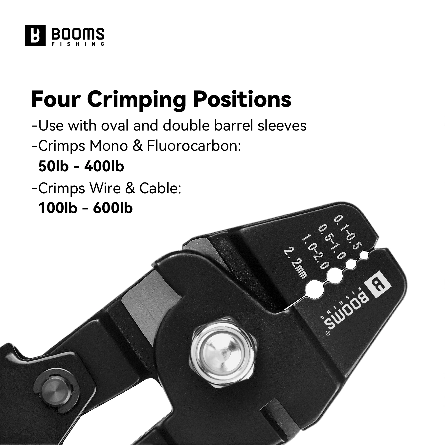 Booms Fishing XW40 Multifunction Fishing Crimping Pliers Tools Set Non-Slip Handle Fishing Crimping Tool with Crimp Sleeves Kits