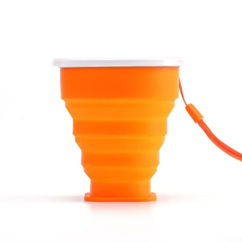 Folding Cups BPA FREE Food Grade Water Cup Travel Silicone Retractable Coloured Portable Outdoor Coffee Handcup