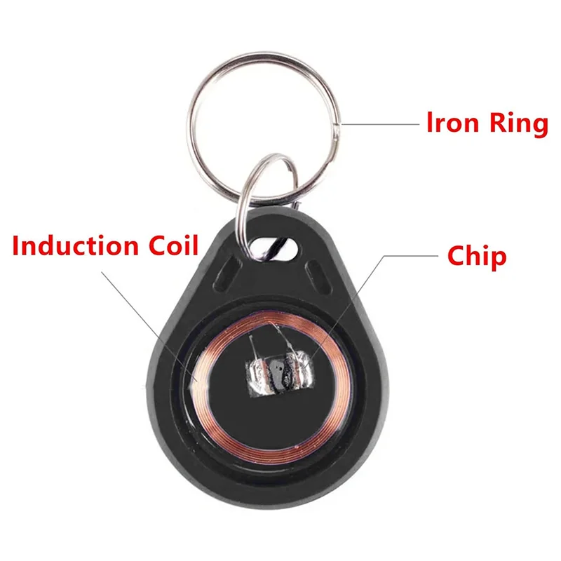-MEOF 50 قطعة T5577 قابلة للكتابة 125 كيلو هرتز RFID مفتاح فوب بطاقة الهوية القرب علامة رمزية، 125 كيلو هرتز RFID قابلة للكتابة وإعادة الكتابة T5577 فوب