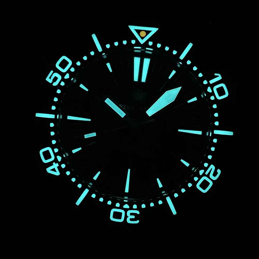 STEELDIVE SD1988 Bi-direction Ceramic Bezel 55.7mm One-peice Case 1200M Waterproof  NH35 Automatic Movement Mens Dive Watches