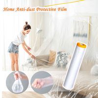 20M Plastic Furniture Protection Masking Film Disposable Living Room Waterproof Dust Cover Transparent Multipurpose