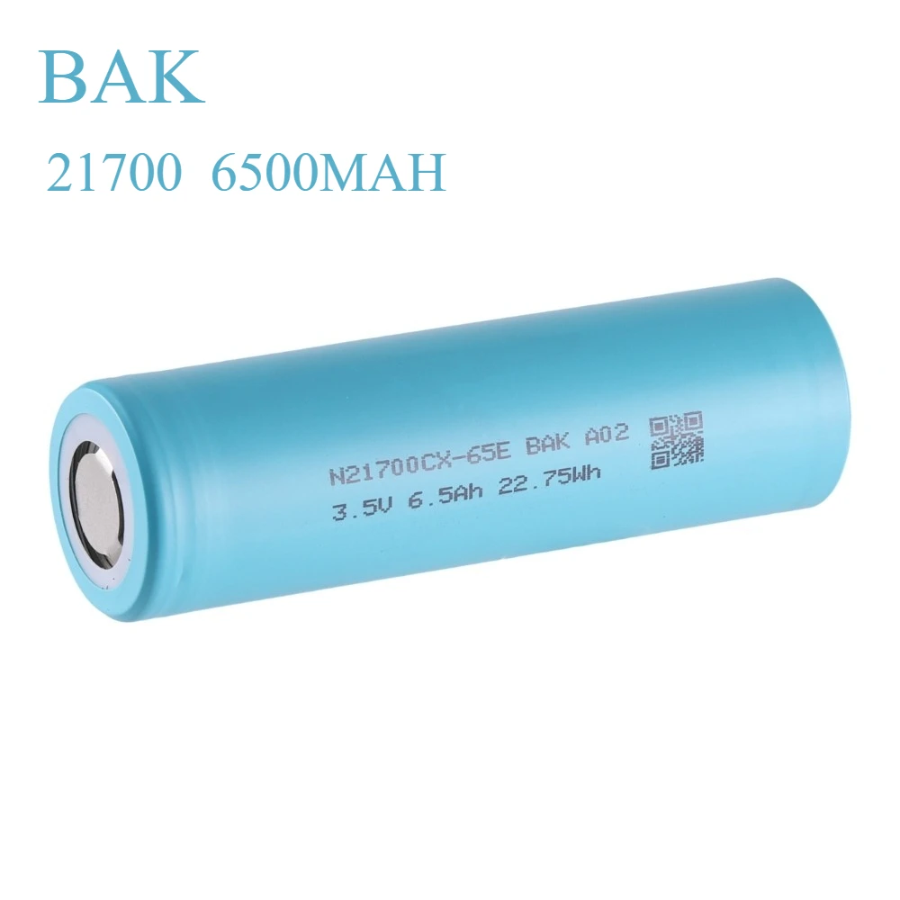 BAK N21700CX-65E 6500mAh Lithium Battery 3.6V 25A 21700 Rechargeable Battery