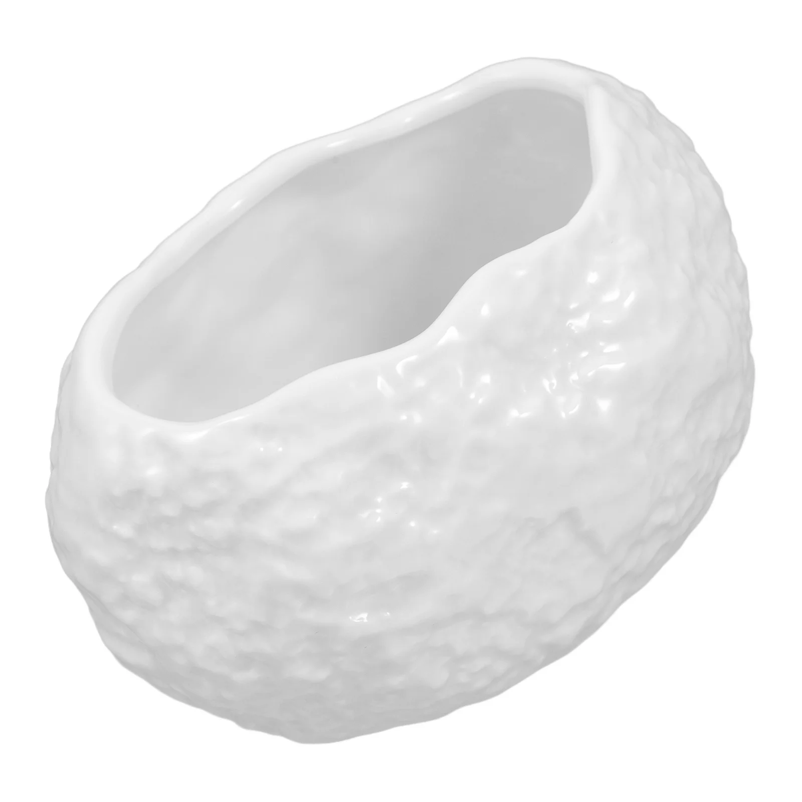 

Rock Texture Irregular Ceramic Dessert Bowl Food Serving Snack Plate Fruit Sauce Dish for Hotel Restaurant Home