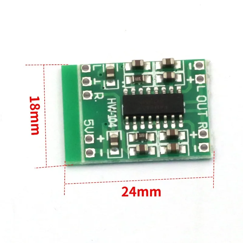 5-20Pcs PAM8403 Mini Power Amplifier Board 2-Channels Stereo Audio Amplifier Module for Arduino 2.5V-5.5V 2*3W USB Power Supply