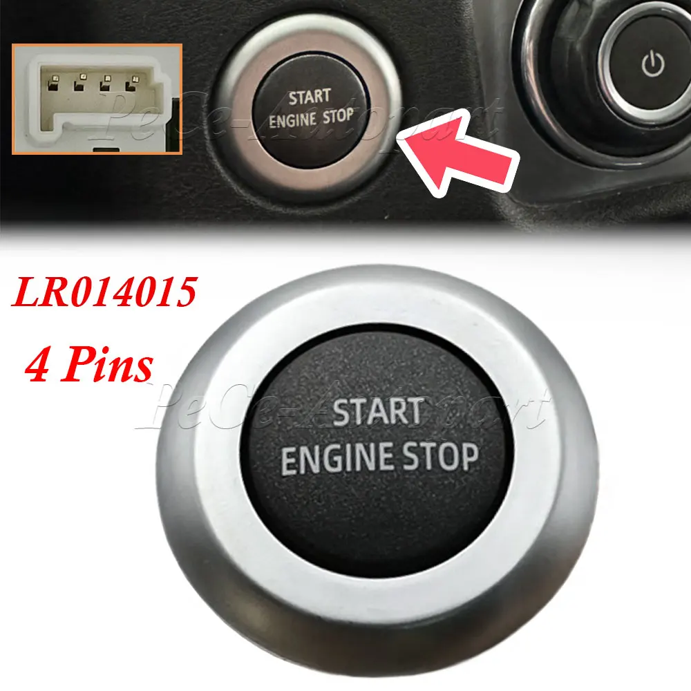 Botão interruptor de ignição sem chave, partida do motor lr014015, para land rover range rover sport l320 2013 discovery 4 l319 2010-2016