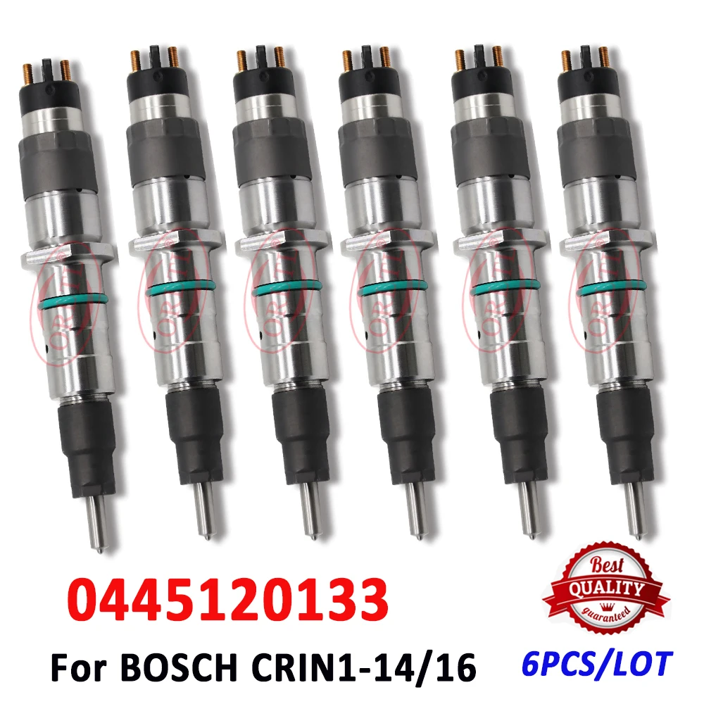 

6 Pieces ORLTL CRIN1-14/16 New 0445120133 Diesel Injector 0445 120 133 Nozzle DLLA145P1714 Fuel Oil Auto 0 445 120 133 For Bosch