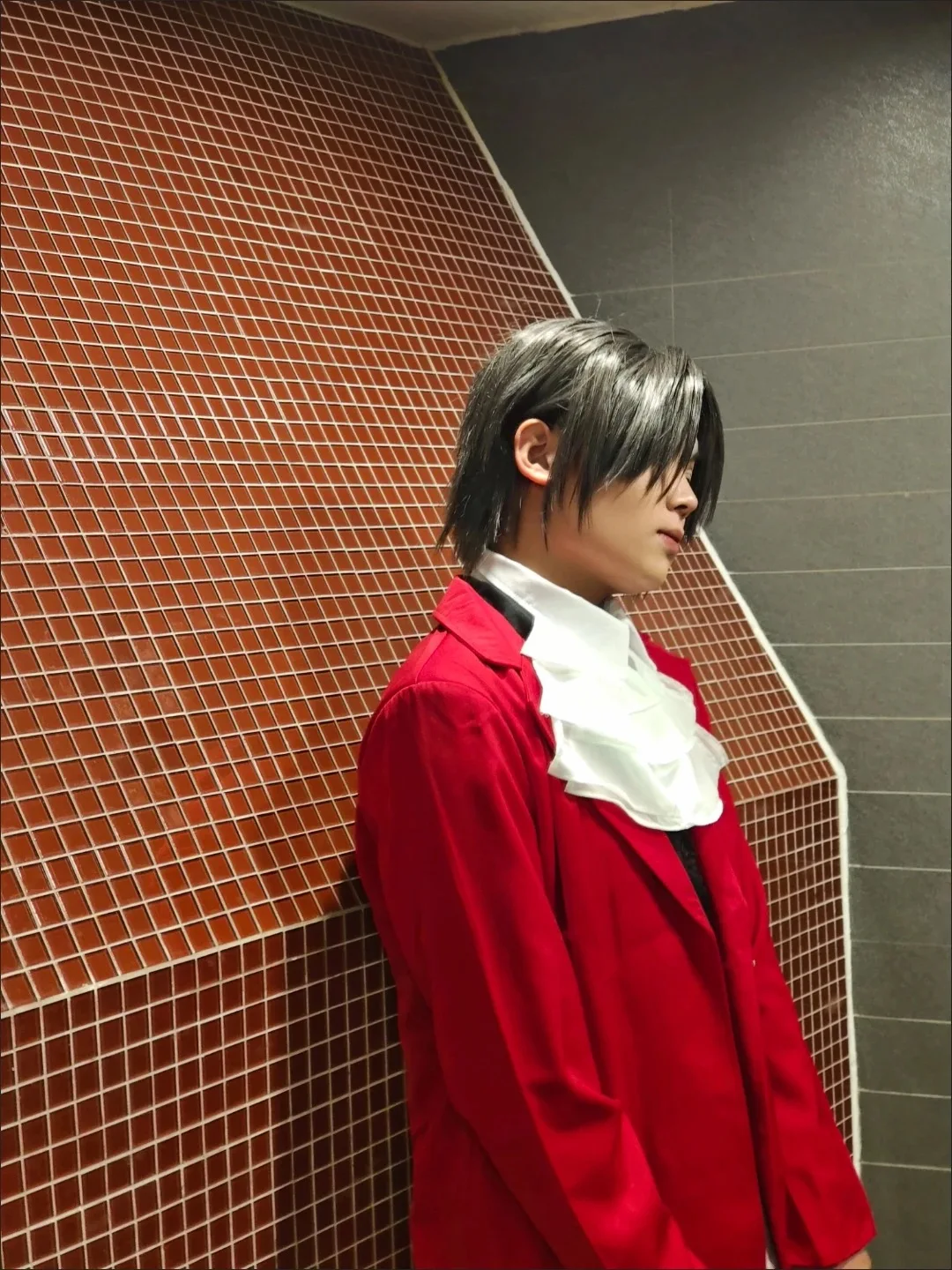 Game Ace Attorney Miles Edgeworth Cosplay Costumes Men Women Coat Vest Shirt Pants Neckerchief Outfits Halloween Carnival Suit