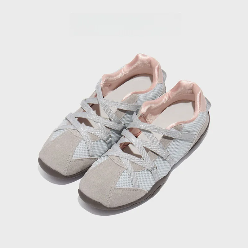 Ballet-Style Casual Sneakers for Women: French Chanel-Inspired, Fashionable, Retro, and Versatile Athletic Loafers