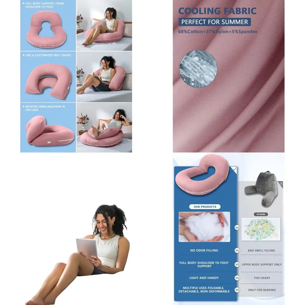

Подушка для чтения для комфорта, охлаждающая поддержка для взрослых, мам и детей