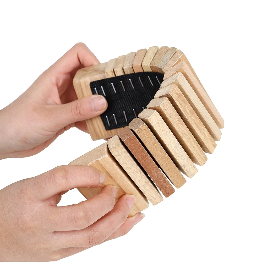 Orff Musik instrumente Holz Kastagnetten Klöppel Shaker Percussion Zahn Holz Echolot Kinder Lernspiel zeug Anfänger Allegro – Detail 5