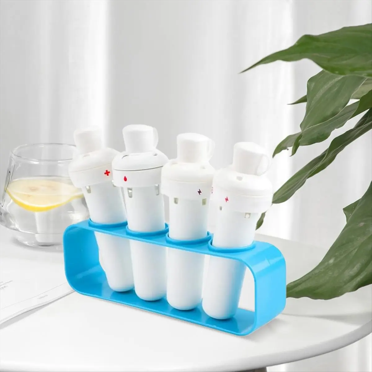 Organizer na butelki, 2 sztuki, 4 przegródki, stojak do przechowywania, tacka na blat kuchenny na butelki z wodą.