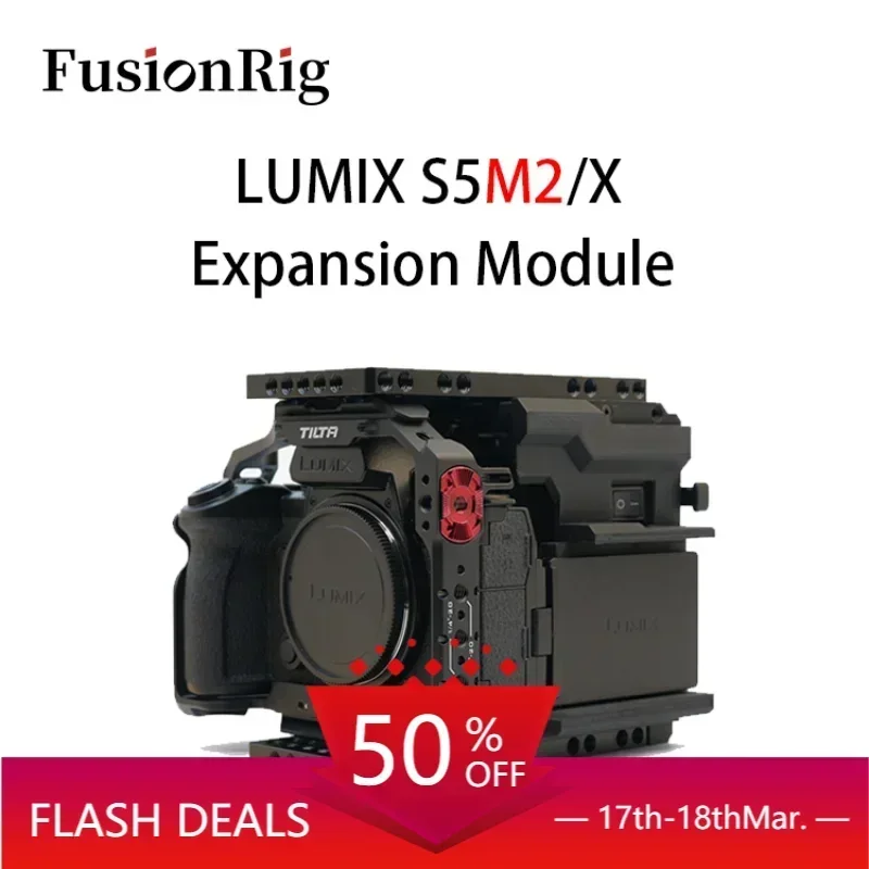 

FusionRig For Panasonic LUMIX S5M2/X Camera Cage Expansion Module cineback