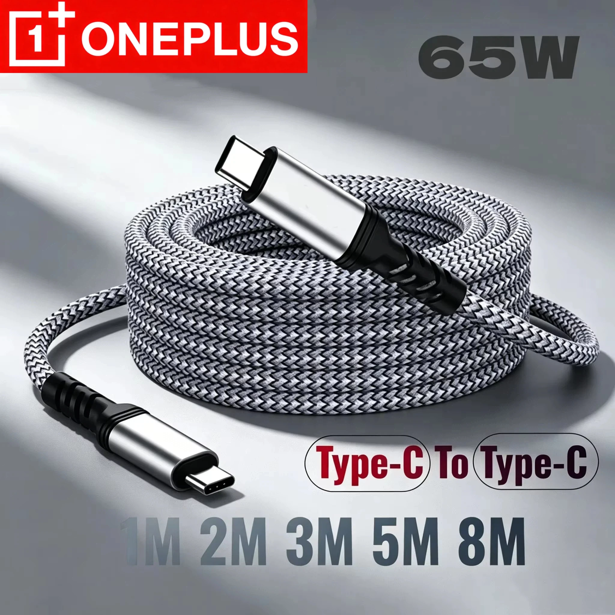 cabo-de-carregamento-rapido-oneplus-65w-tipo-c-para-tipo-c-1m-2m-3m-5m-8m-universal-extensor-de-nylon-trancado-pd-para-xiaomi-samsung