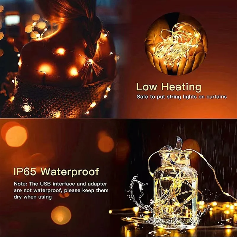 Solar Curtain Light LED Outdoor IP65 Waterproof Fairy String Lights Yard Christmas Wedding Home Bedroom Decoration Lighting