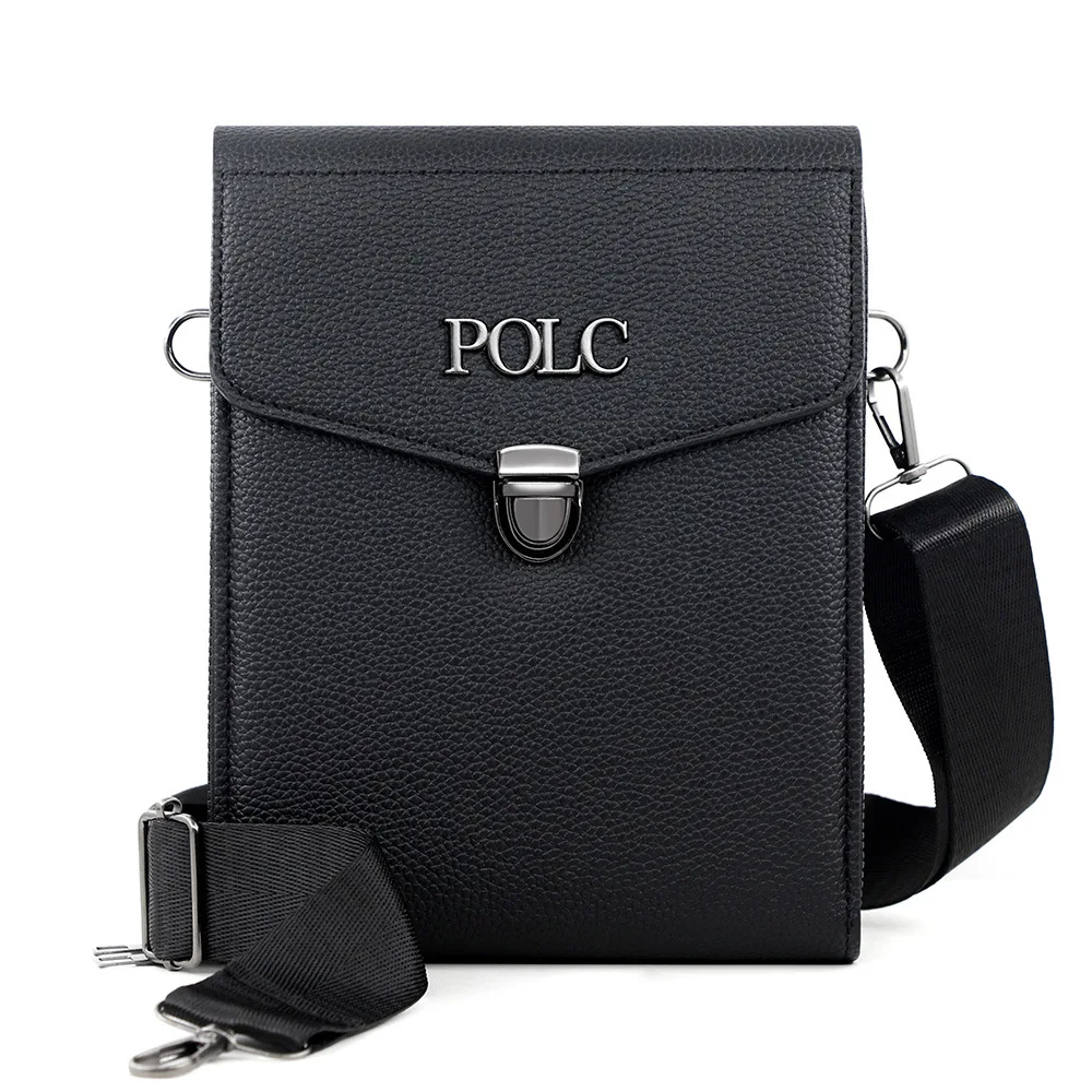 

Business men's commuting crossbody bag, large capacity shoulder bag, hanging bag, double zipper mobile phone bag, wallet backpac