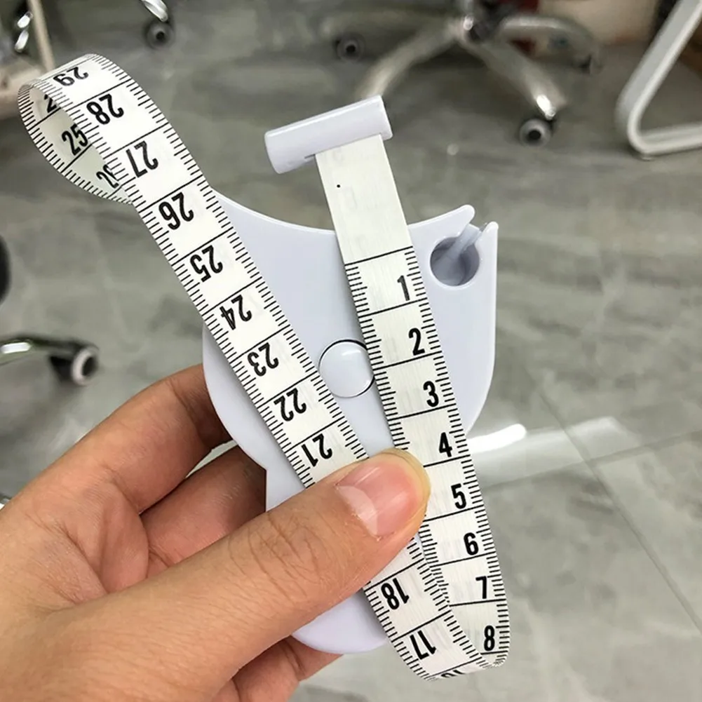 Body Tape Measuring Tape Tool White 9* 4.5 * 2cm Measure Roll Tape Portable Retractable Brand New High Quality