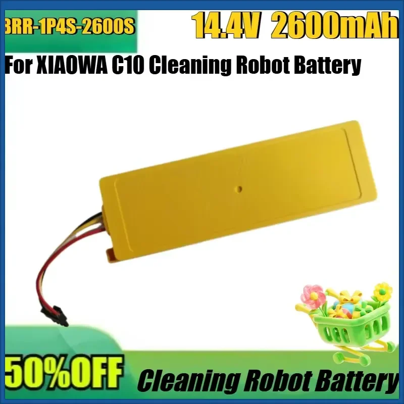 New BRR-1P4S-2600S 14.4V 2600mAh High Quality Battery for XIAOWA C10 Cleaning Robot Battery BRR-1P4S-2600S 14.4V 2600mah