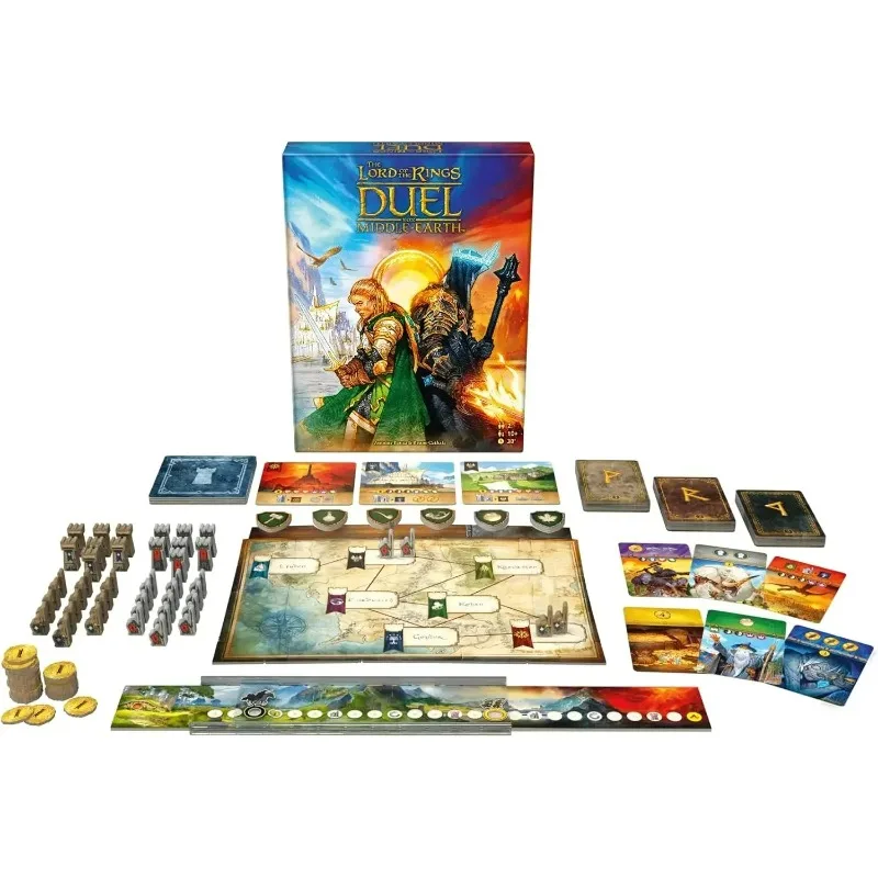 2025 LOTR: War of the Rings Ultimate 2-Player Strategy Board Game Hero Tokens Collector's Edition Friends Family Gathering Games