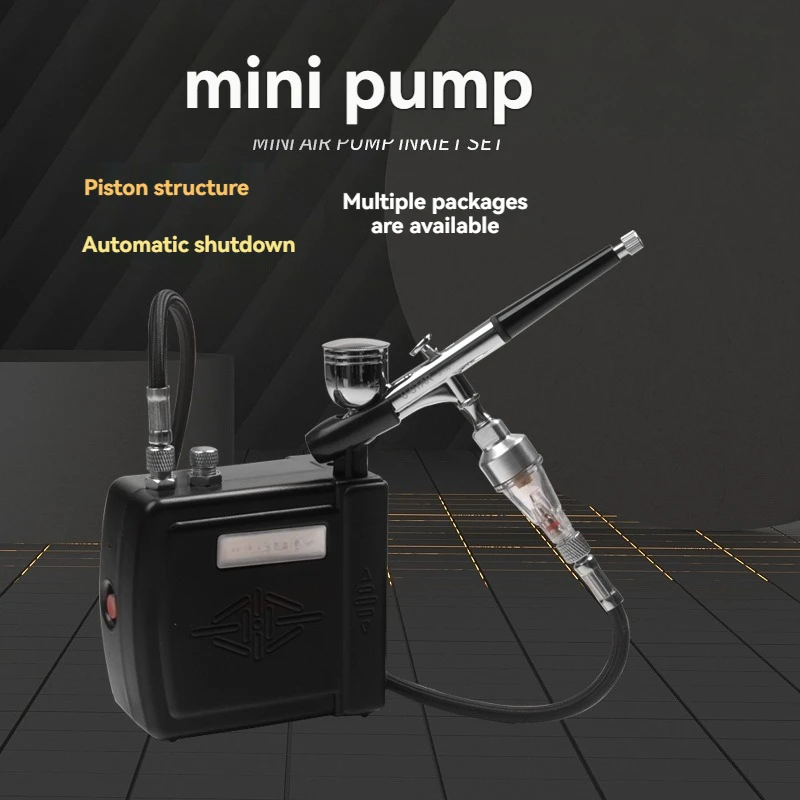 Spray Pen Air Pump Set Model Air Pump Mini Pump Gundam Spray Paint Tool Novice Coloring Turtle Pump Spray Paint
