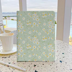 Daisy WildfloweriPad Case with pencil holder iPad Case for iPad Pro 12.9 11 iPad Air 9.7 Soft Back Cover For iPad 10.2  7 8 9 th