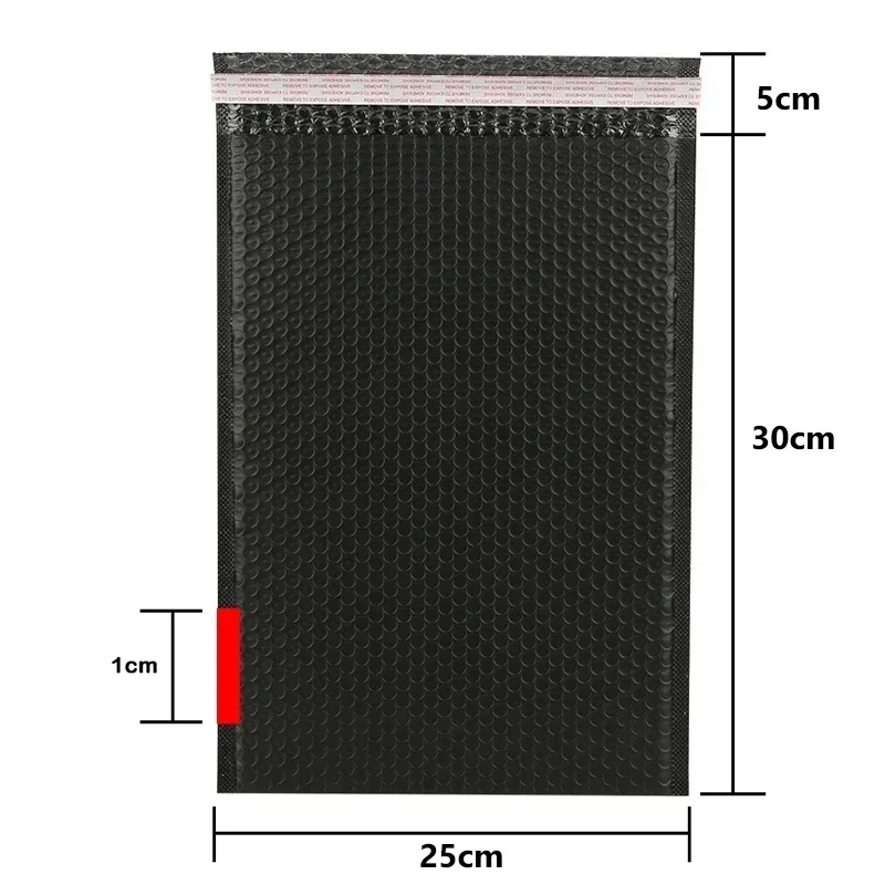 20PCS Bubble Mailer Poly Bubbles Mailer Buste imbottite autosigillanti Sacchetti regalo Busta da imballaggio nera Ba-g per libro di grandi dimensioni