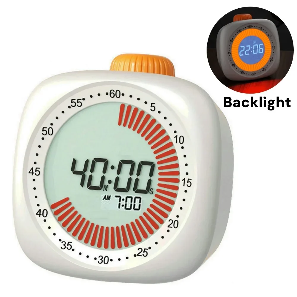 Visual Digital Timer with 3 Alarm Clock, Study Kitchen Timer Chronometer Stopwatch, kitchen cool gadgets accessories