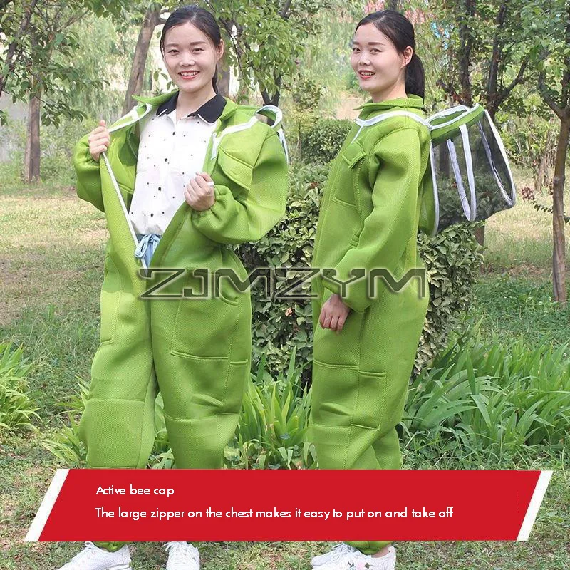 Beekeeper 3D Breathable Cloth Protection Long Sleeve Coverall Suit With Gloves Beekeeping Bee Farm Tools Supplies