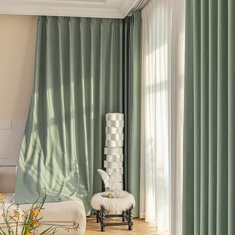 PH4010 High light-blocking curtains with the same color and texture on both sides