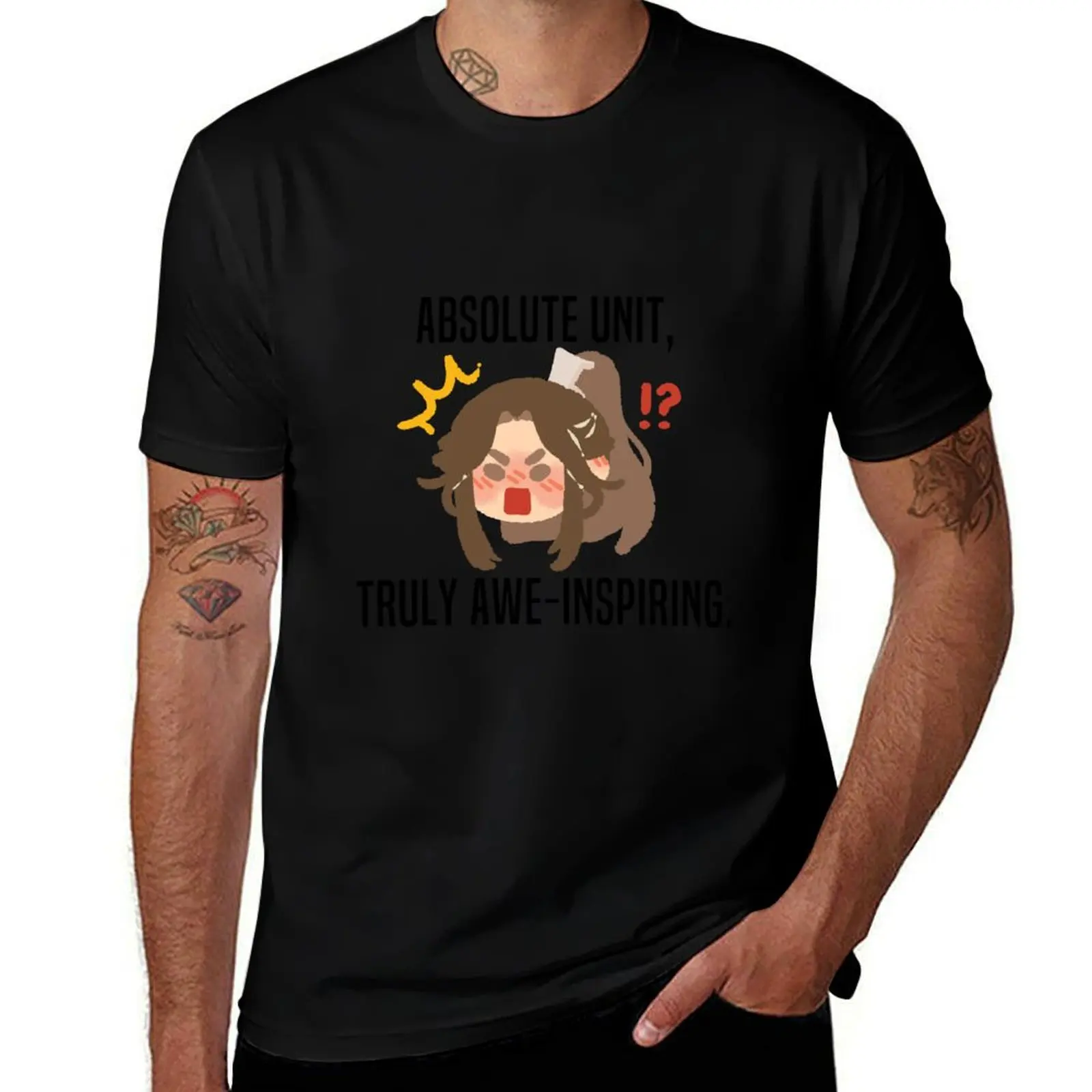 absolute unit, truly awe-inspiring... T-Shirt Big and Tall Basic Tee Shirt T-Shirt