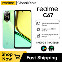 New Original realme C67 8+256GB 108MP AI Camera Snapdragon 685 6,72'' 90Hz Display 5000mAh Battery 33W SUPERVOOC Charge