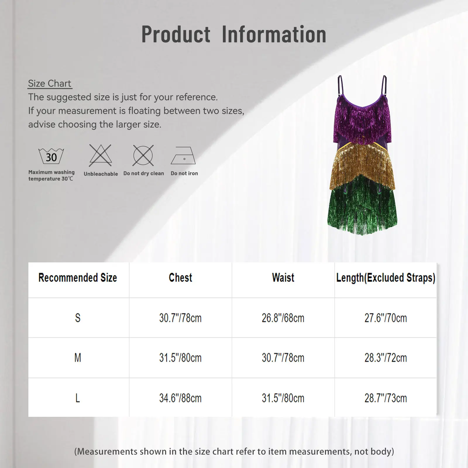 Abito da Danza del Ventre per Donna, Vestito Mini con Paillettes Luccicanti e Frange, Abito Senza Maniche con Blocchi di Colore e Nappe per Discoteca e Danza Samba