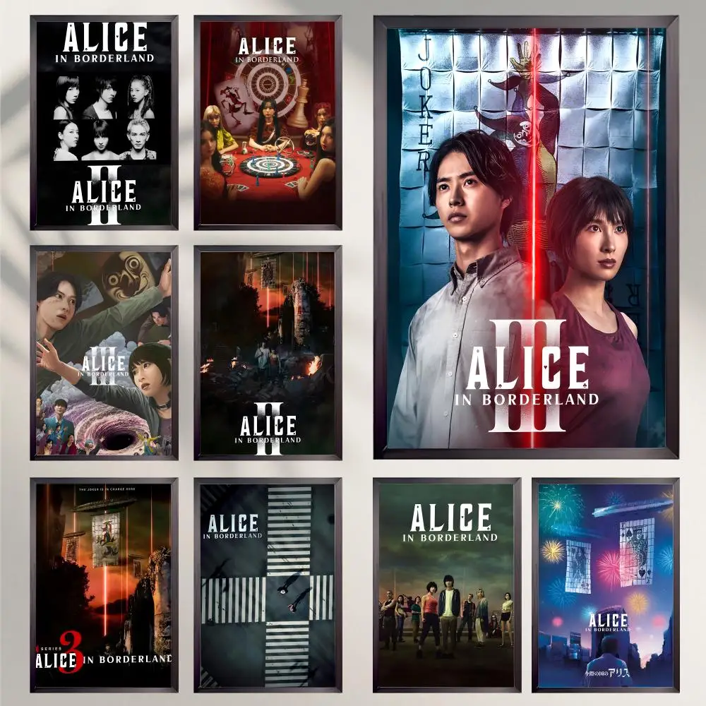 A-Alice In B-Borderland Poster HD Versatile Waterproof Wall Decor Self Adhesive Perfect for Any Room & Ideal Gift