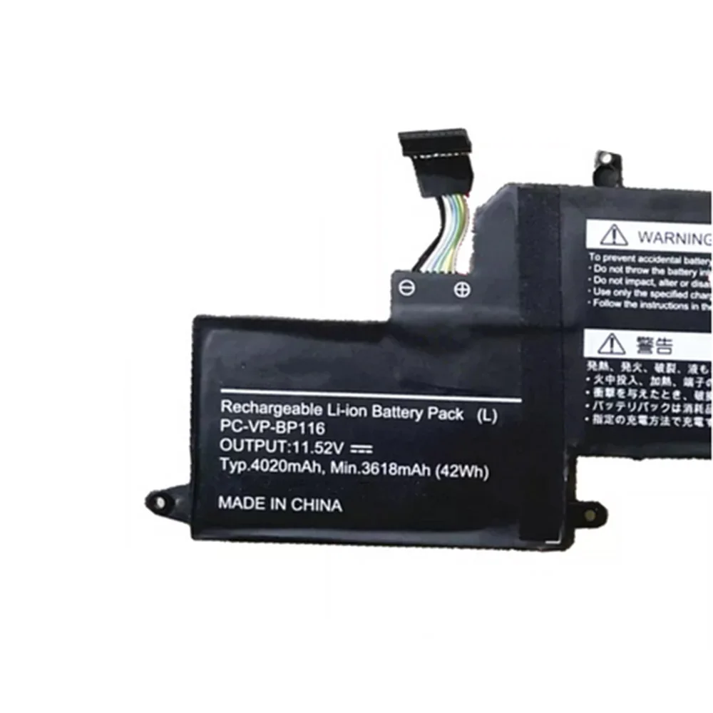 Imagem -04 - Original Bateria do Portátil para Nec 4icp4 48 76 4icp4 48 78 Hz550 15.36v 28wh 1810mah Pc-vp-bp115 11.52v 42wh 3618mah Pc-vp-bp116