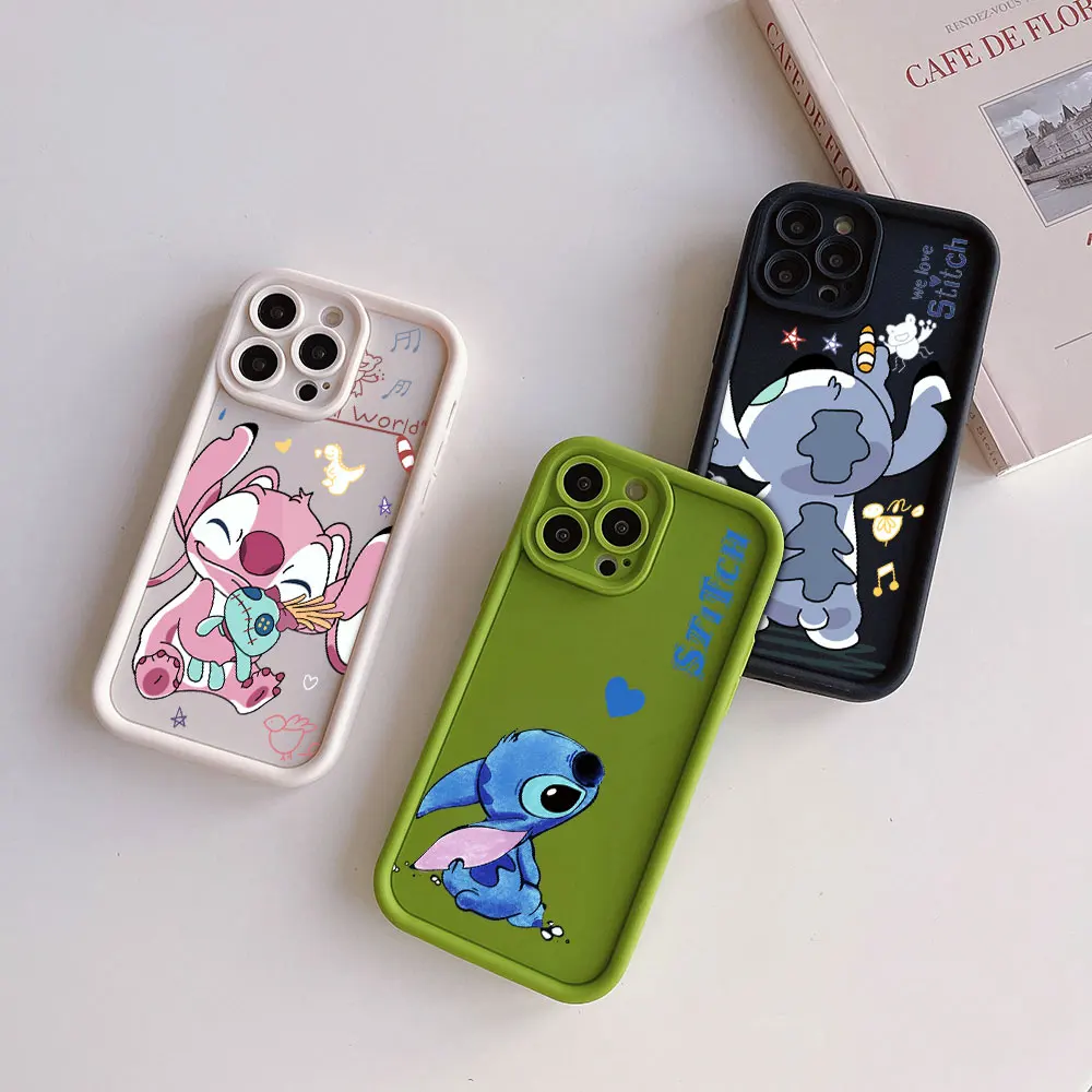 Cartoon Stitch Cool custodia protettiva per fotocamera per Huawei P20 P30 P40 P50 Mate 20 30 40 Pro Nova 7 9 10 SE Cover posteriore morbida in TPU