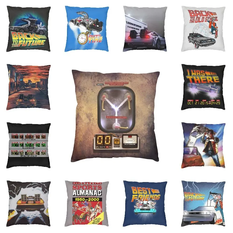 Steampunk Rustic Flux Capacitor Pillow Cover Home Decor Back To The Future Cushions Throw Pillow for Sofa Double-sided Printing