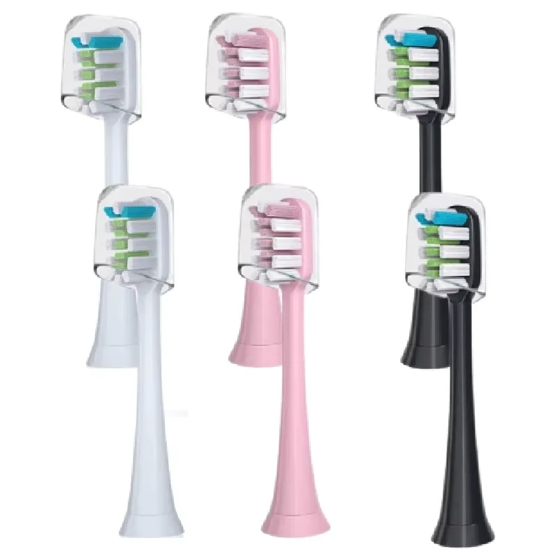 Replacement Brush Heads 6 PCS for SOOCAS X3/X3U/X5 Soft DuPont Sonic Colorful Toothbrush Clean Brush Vacuum Bristle Nozzles