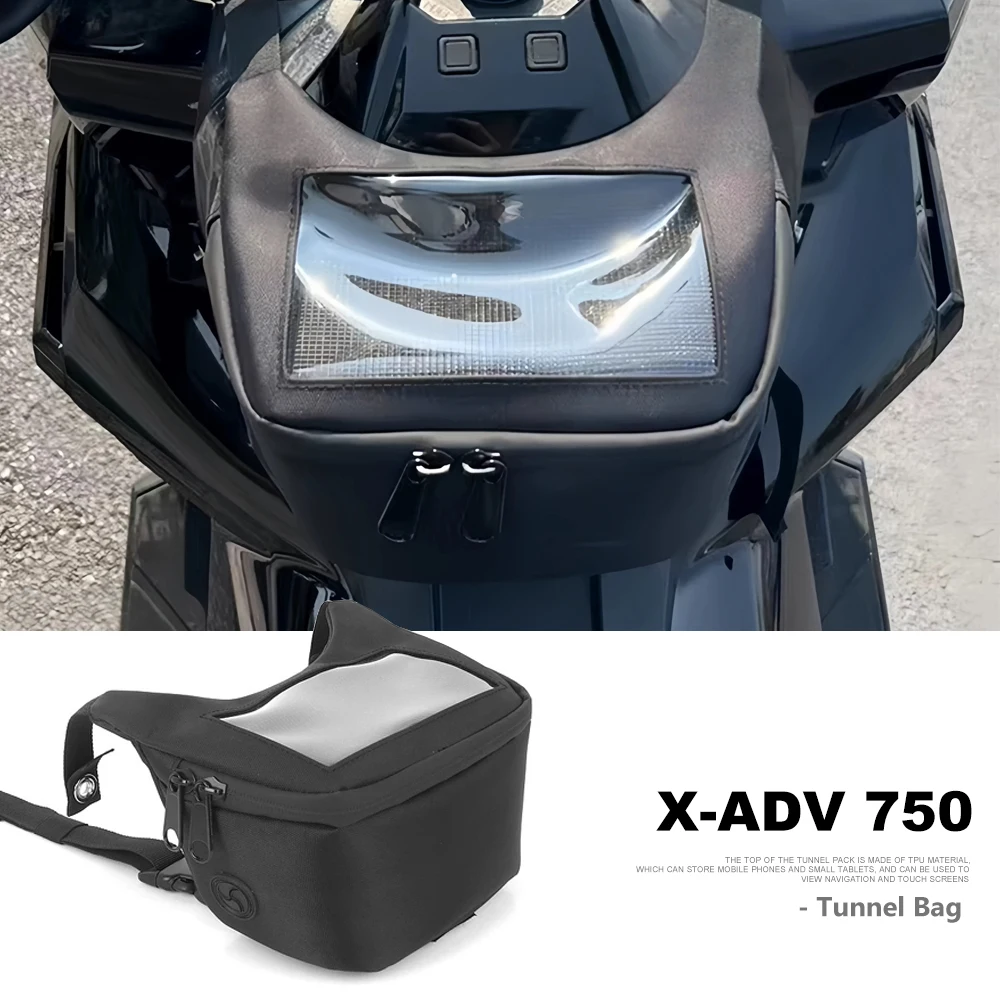 

Motorcycle New Scooter Black Tank Bag For Honda X-ADV 750 X-ADV750 XADV750 Storage Pouch Tunnel Bag X ADV 750 2017-2025 2024