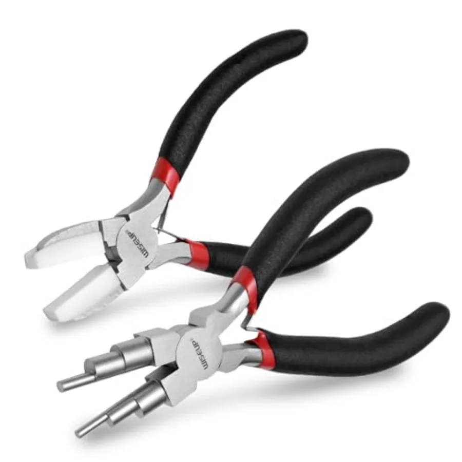 

Jewelry Pliers Set - 6 in 1 Bail Making Plier, Making Nylon Plier for Jewelry DIY Craft Repair and Wire Wrapping jewelry making