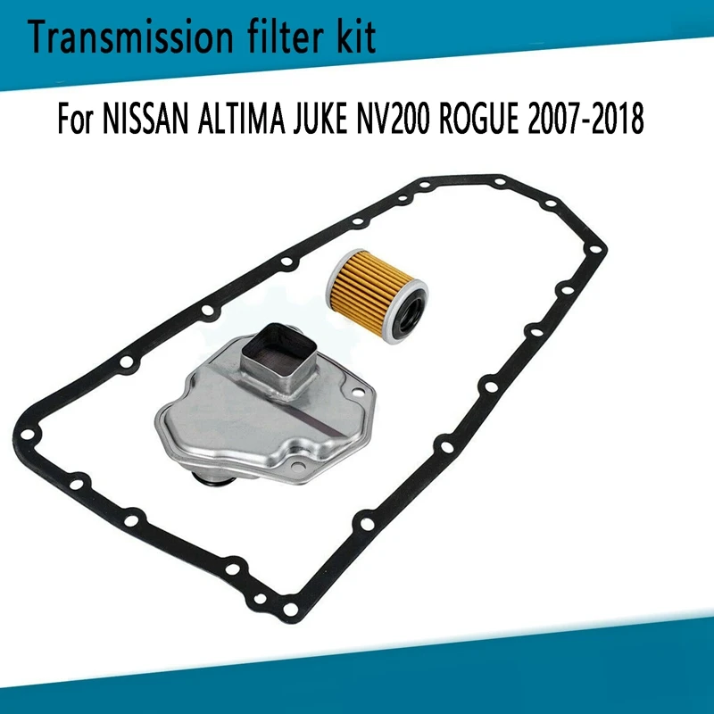 

1Set Transmission Filter Kit Filter With Cooling Gasket For NISSAN ALTIMA JUKE NV200 ROGUE 2007-2018