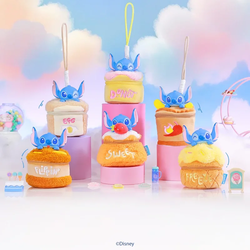 

В наличии подлинная Disney Stitch Food Is Интересная сумка на плечо, плюшевая кукла, глухая коробка, украшение для девочек, игрушка-сюрприз, подарок