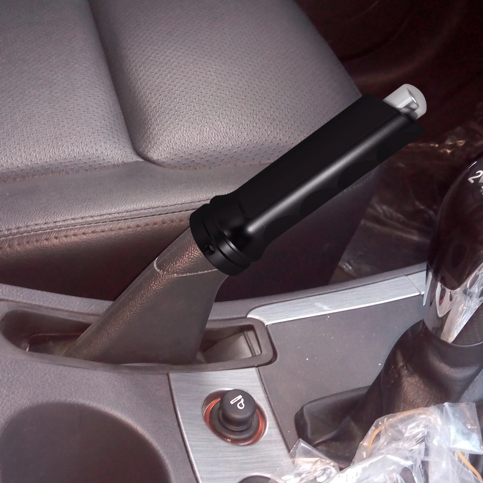 

Aluminum Alloy Car Handbrake Cover Sleek Minimalist Design Compatible Most Cars Easy Installation Durable Lightweight Stylish